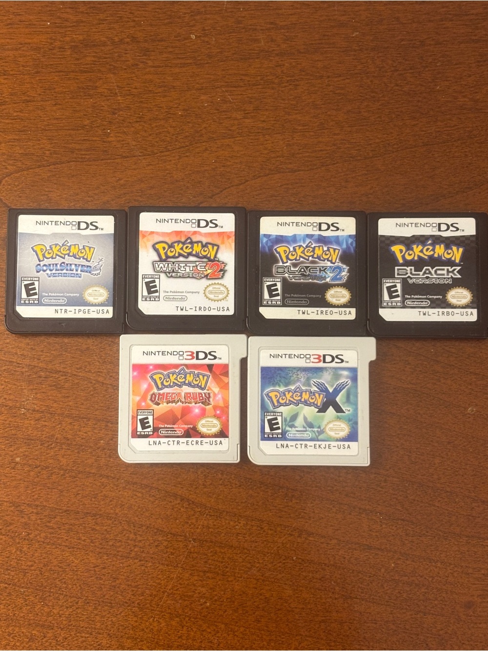 Pokemon DS 3DS Game Lot Authentic SoulSilver Black White 2 X Ruby